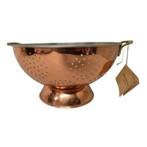 Copper Colander With Brass Handles By World Market